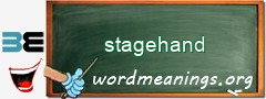 WordMeaning blackboard for stagehand